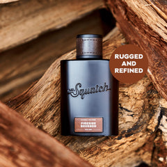 Close-up of Cedarwood Virginia note in Dr. Squatch Fireside Bourbon Cologne