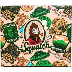 Dr. Squatch Fireside Bourbon Cologne bottle with a rich, woodsy aroma