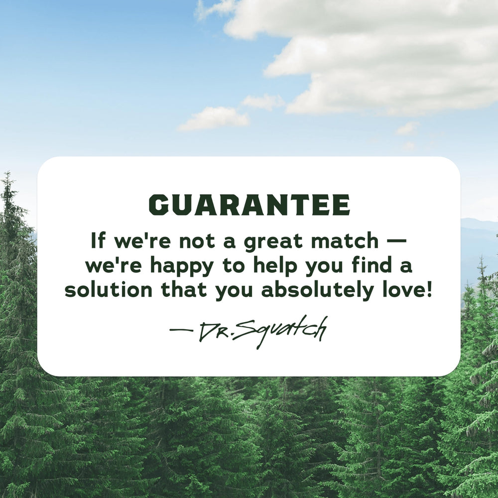 Dr. Squatch 3-pack gift set featuring Coastal Mist, Rainforest Rapids, and Birchwood Breeze.