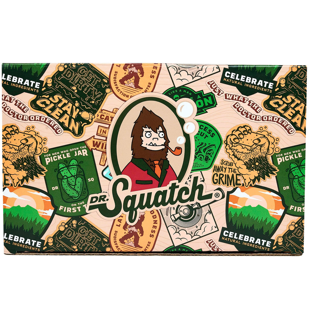 Dr. Squatch gift-ready packaging perfect for birthdays