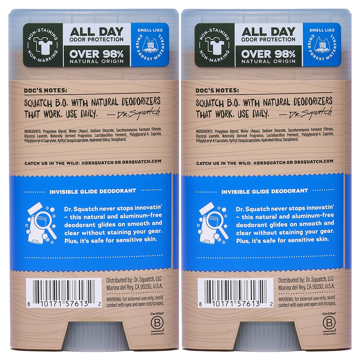 2-pack design supports ongoing protection without staining fabrics