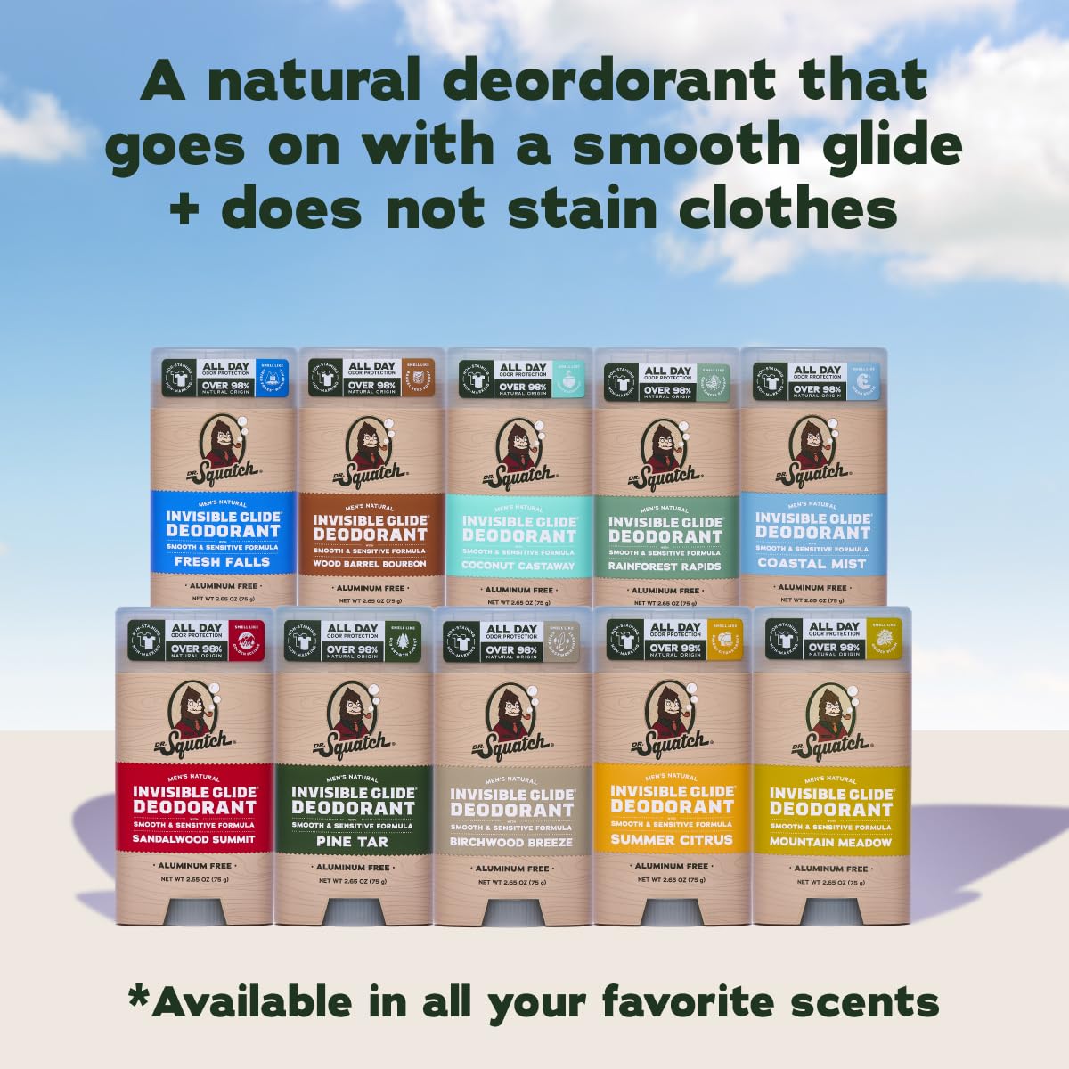 Dr. Squatch Invisible Glide for sensitive skin