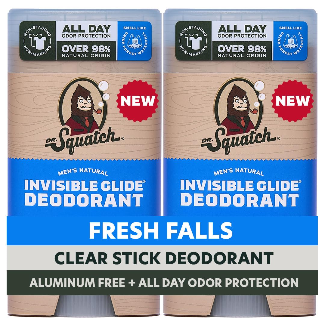 Dr. Squatch Invisible Glide stick offers daily stain-free protection
