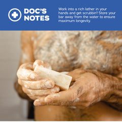 Dr. Squatch Kaolin Clay provides gentle exfoliation and cleansing