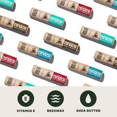 Dr. Squatch Vanilla Bourbon lip balm with warm scent and lasting moisture