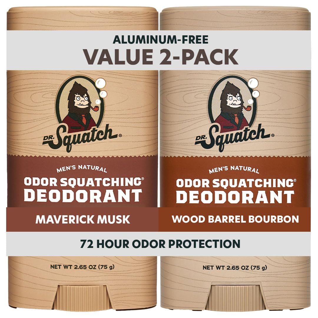 Dr. Squatch Maverick Musk packaging highlights natural protection.