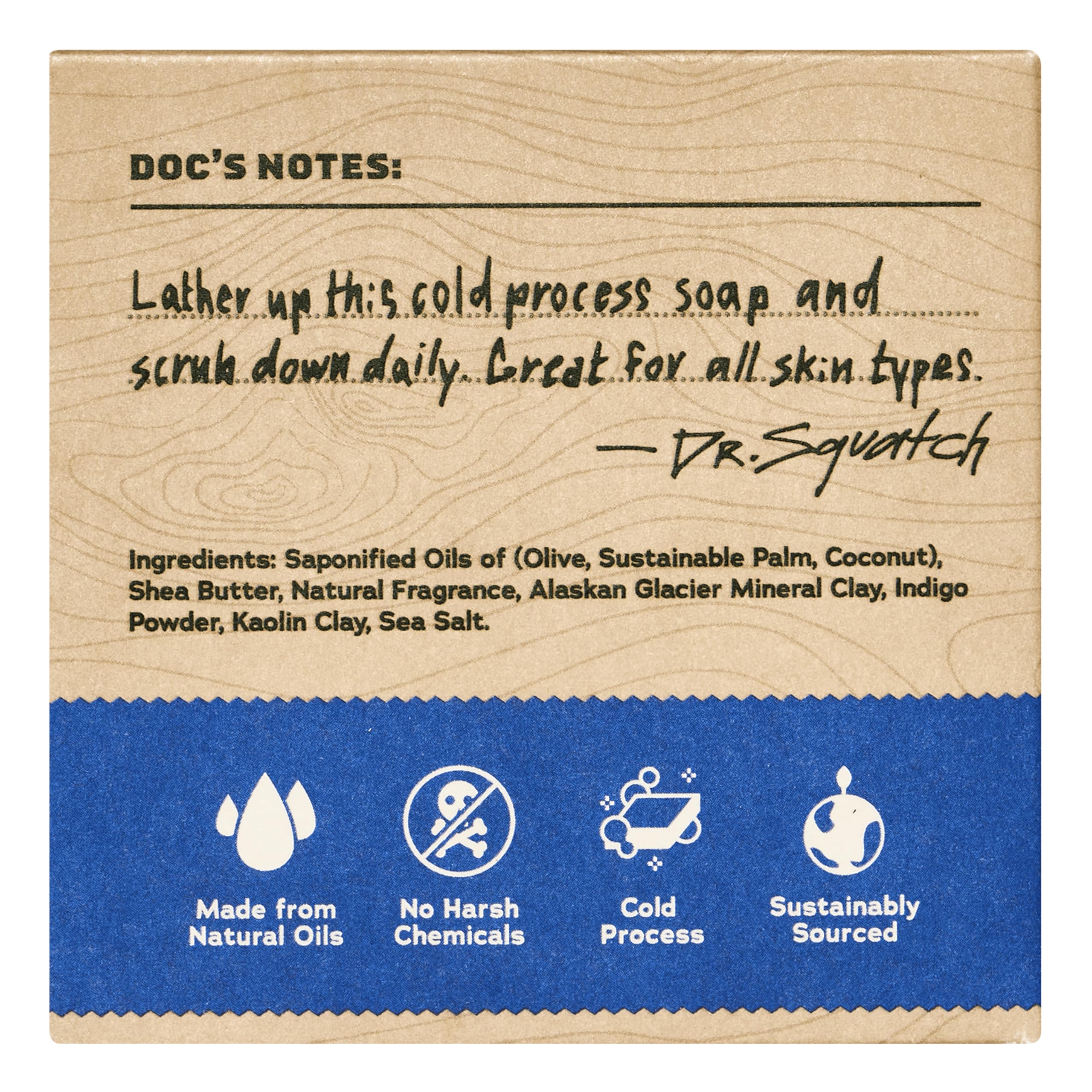 Dr. Squatch Natural Cold Process soap with traditional handmade lather