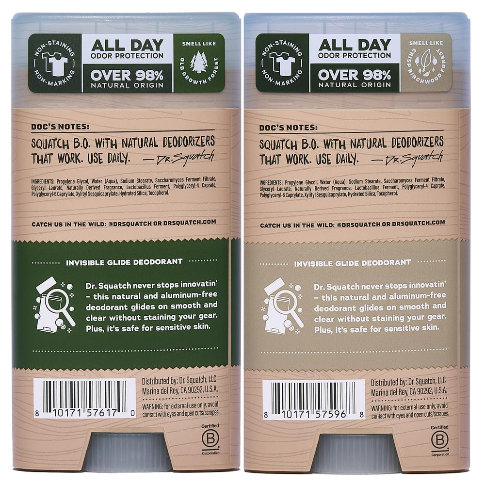 Post-shower swipe tip from Dr. Squatch guidance