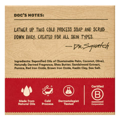 Dr. Squatch Sandalwood Summit bar 3-pack on display, ideal for gifting.