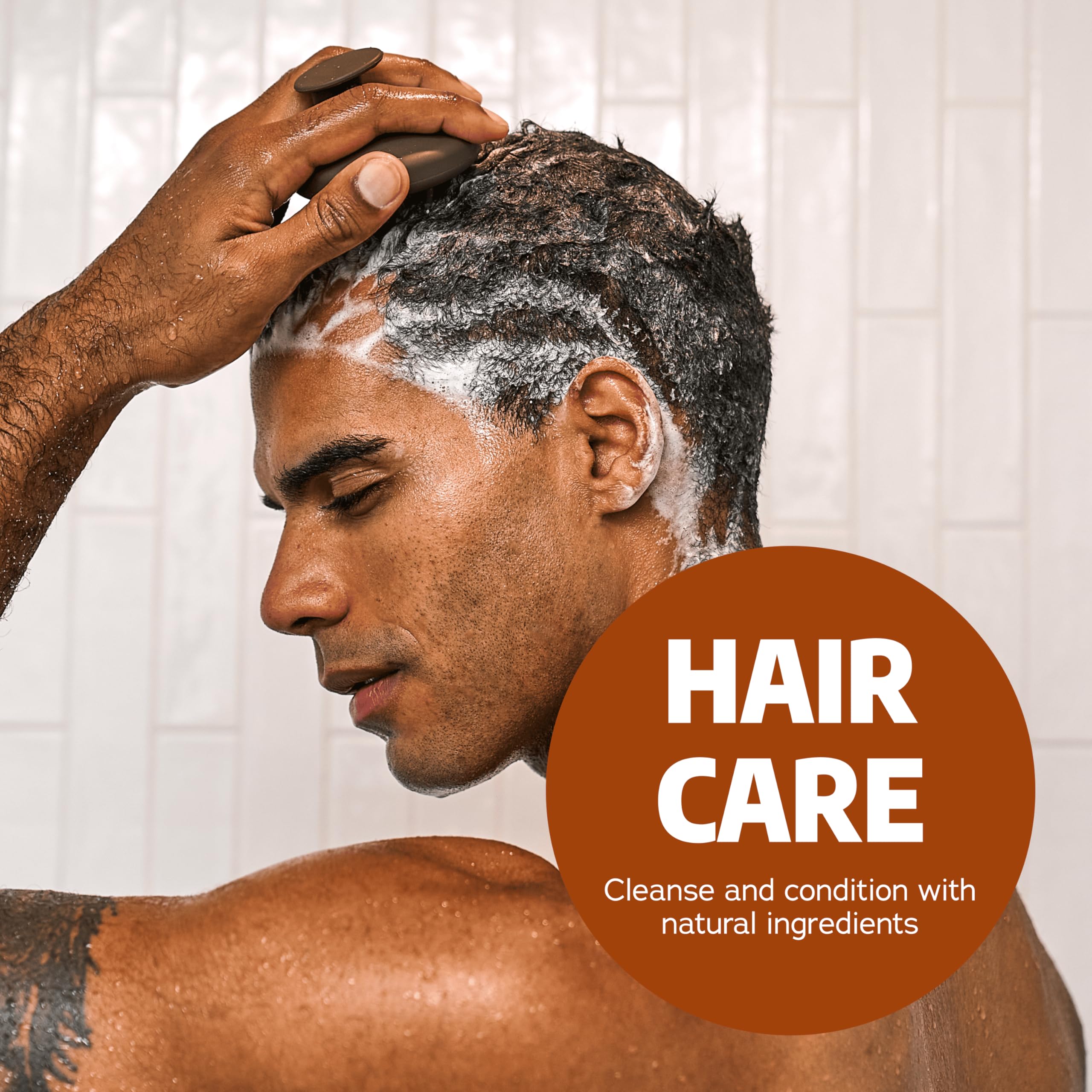 Dr Squatch shea butter provides hydration for soft hair after wash