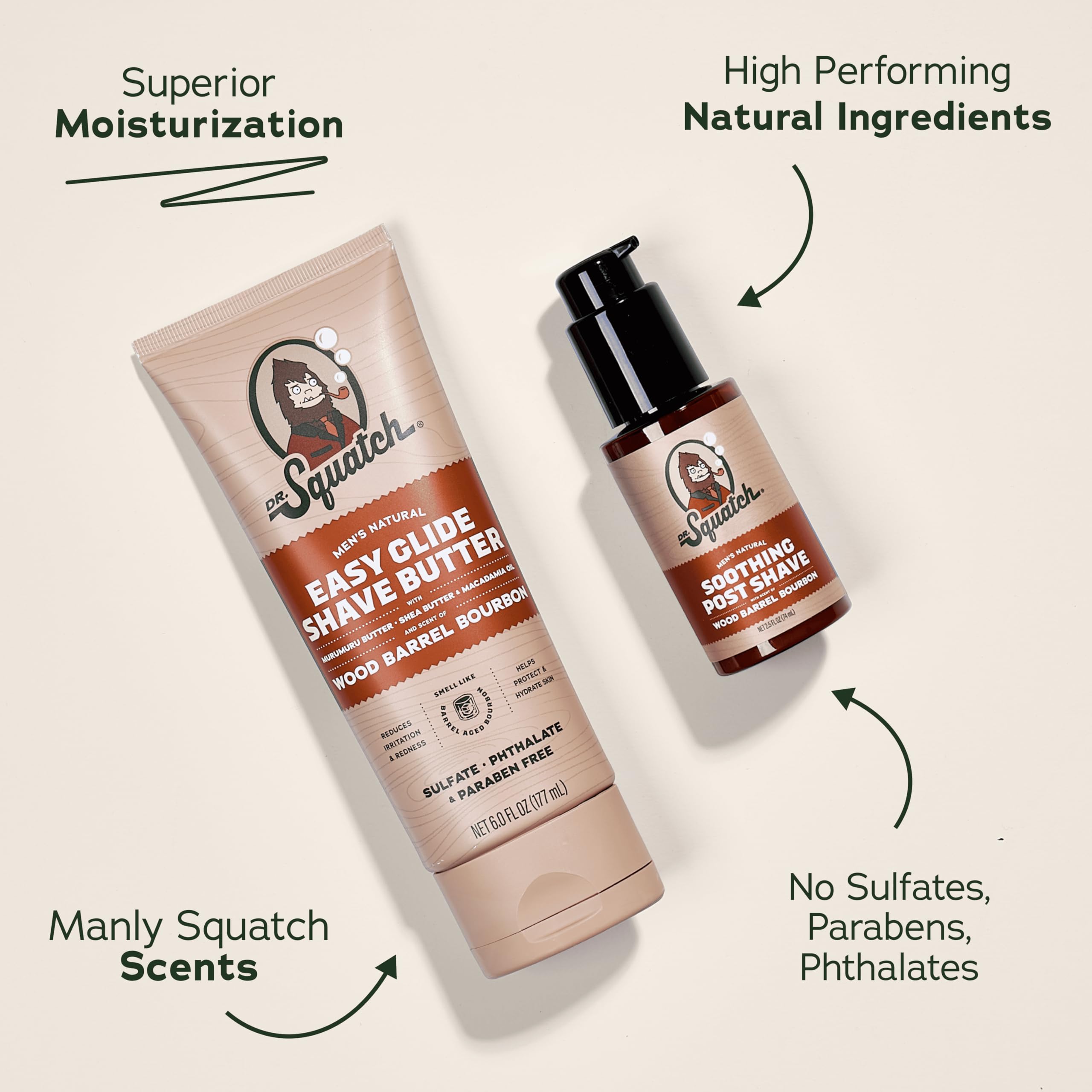 Dr. Squatch Soothing Post-Shave Moisturizer calming freshly shaved skin