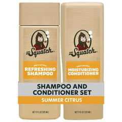Dr. Squatch Summer Citrus shampoo bottle offers a refreshing cleanse for hair