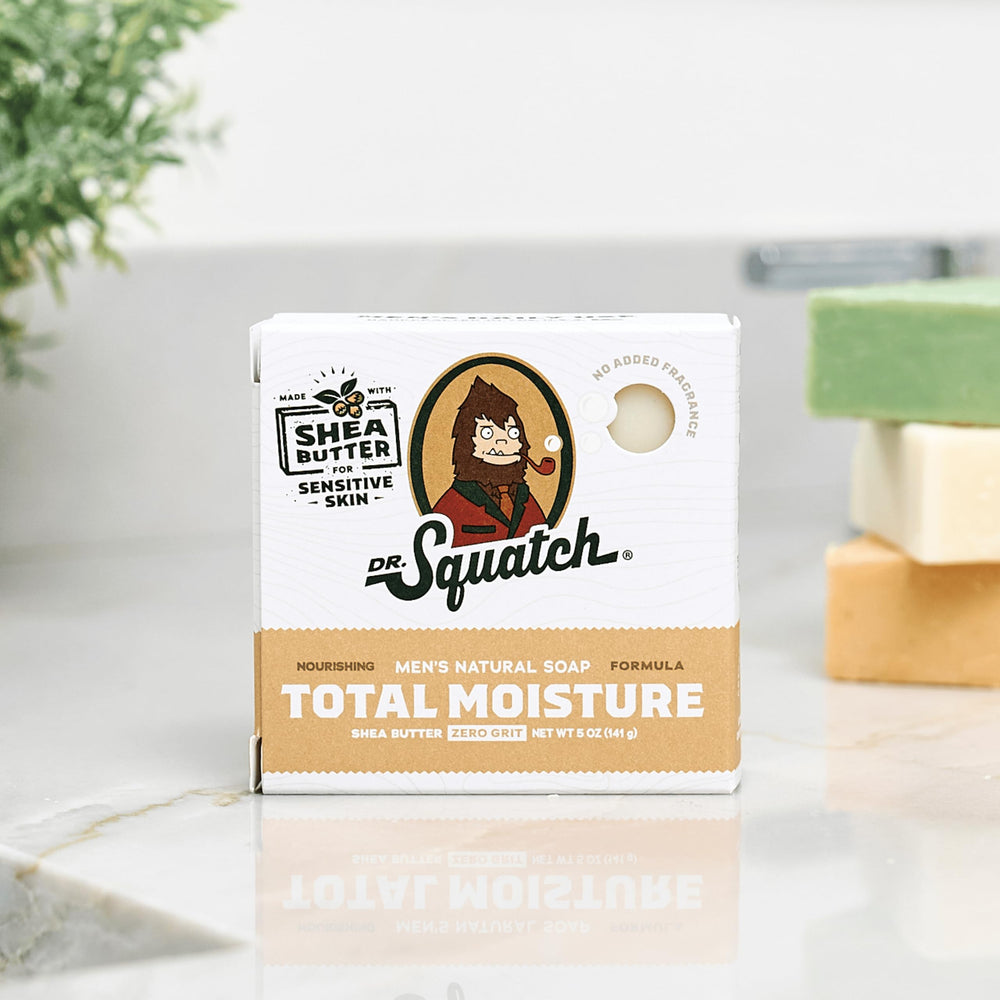 Dr. Squatch Total Moisture unscented formula shown without fragrance.