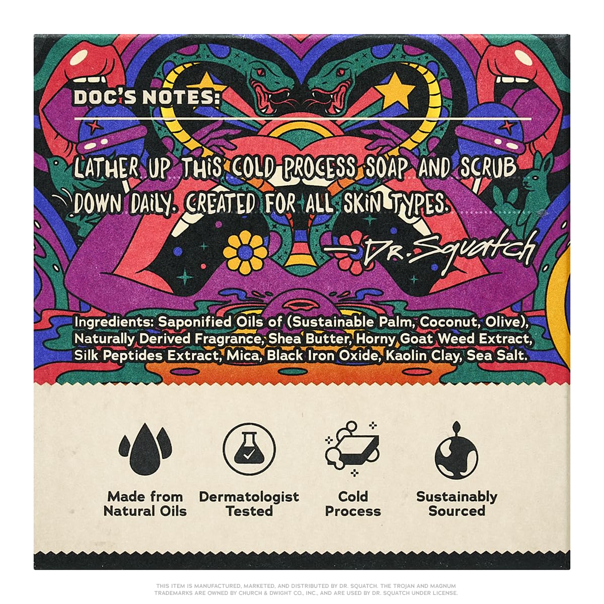 Gift-ready Trojan collab packaging from Dr. Squatch Bricc’d Up