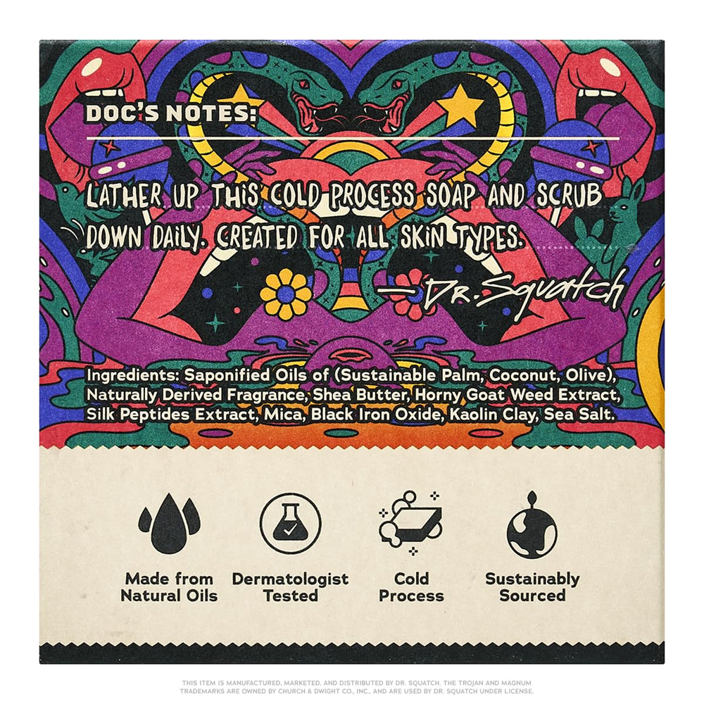 Gift-ready Trojan collab packaging from Dr. Squatch Bricc’d Up