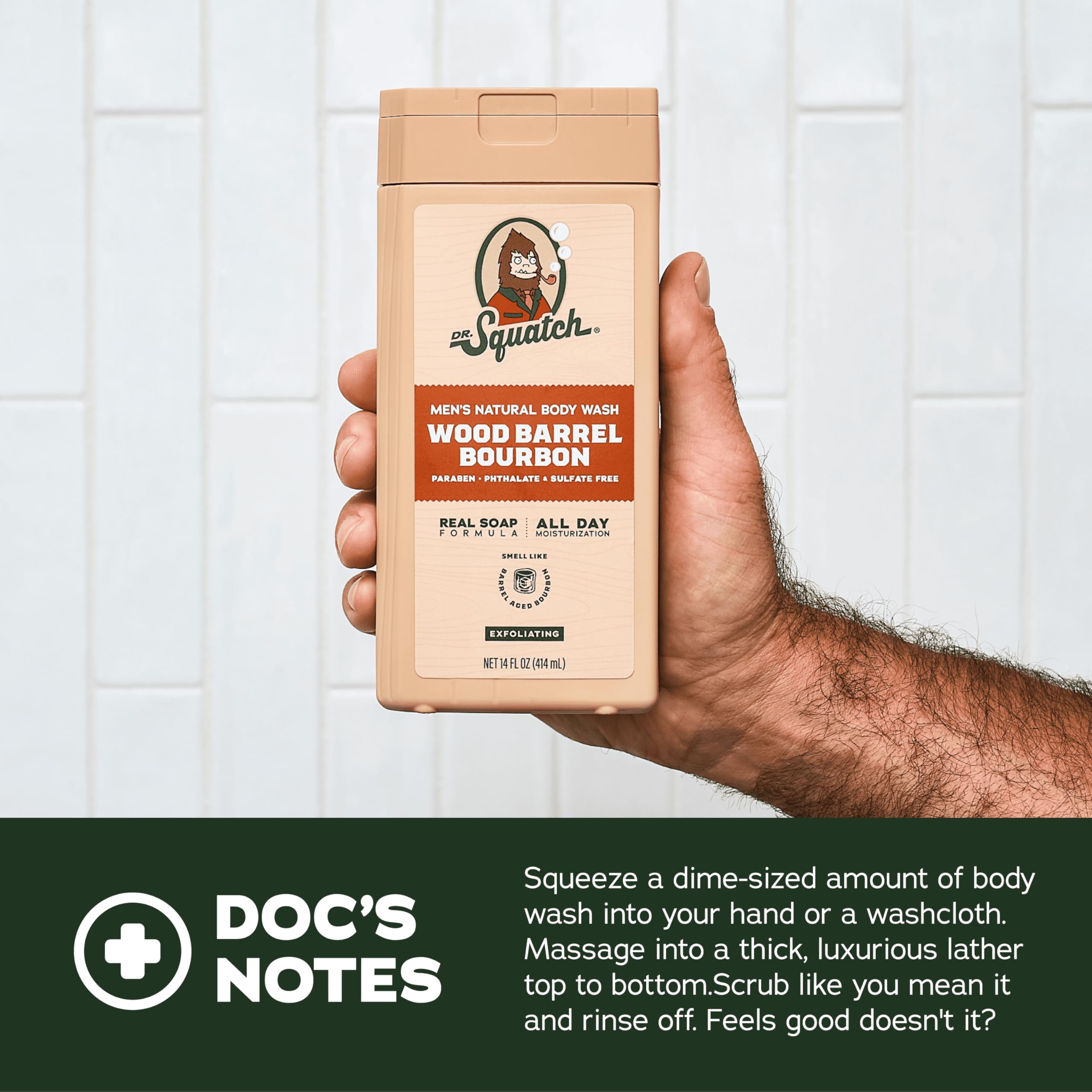 Dr. Squatch two-pack front emphasizes value and convenience for busy mornings.