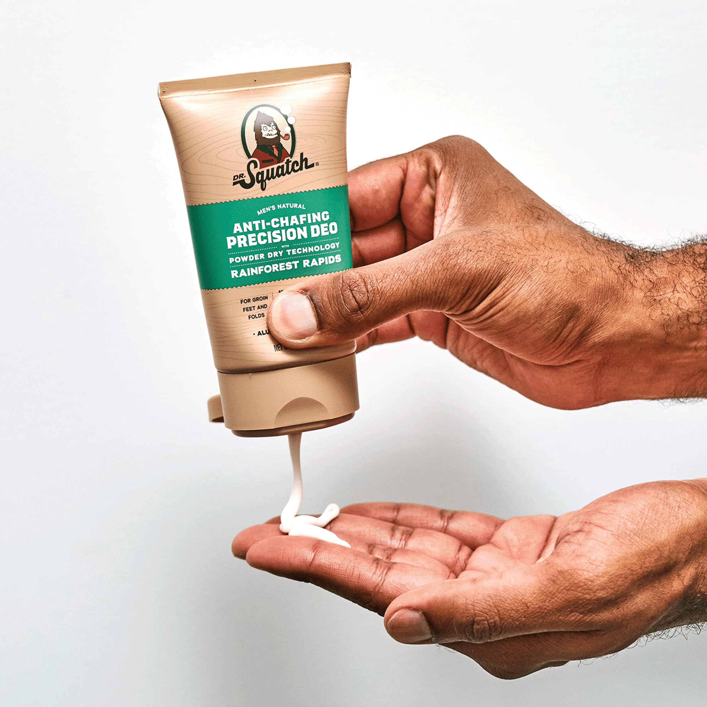 Dr. Squatch natural ingredients arrowroot tapioca support skin comfort.