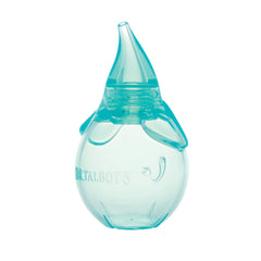 Dr. Talbot's nasal aspirator front view in blue elephant design aids gentle relief.