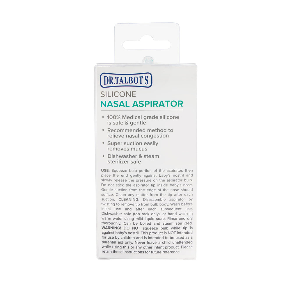 Dr. Talbot's nasal aspirator packaging and branding image.