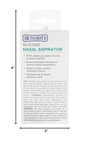 Dr. Talbot's nasal aspirator travel-ready with case in blue elephant.