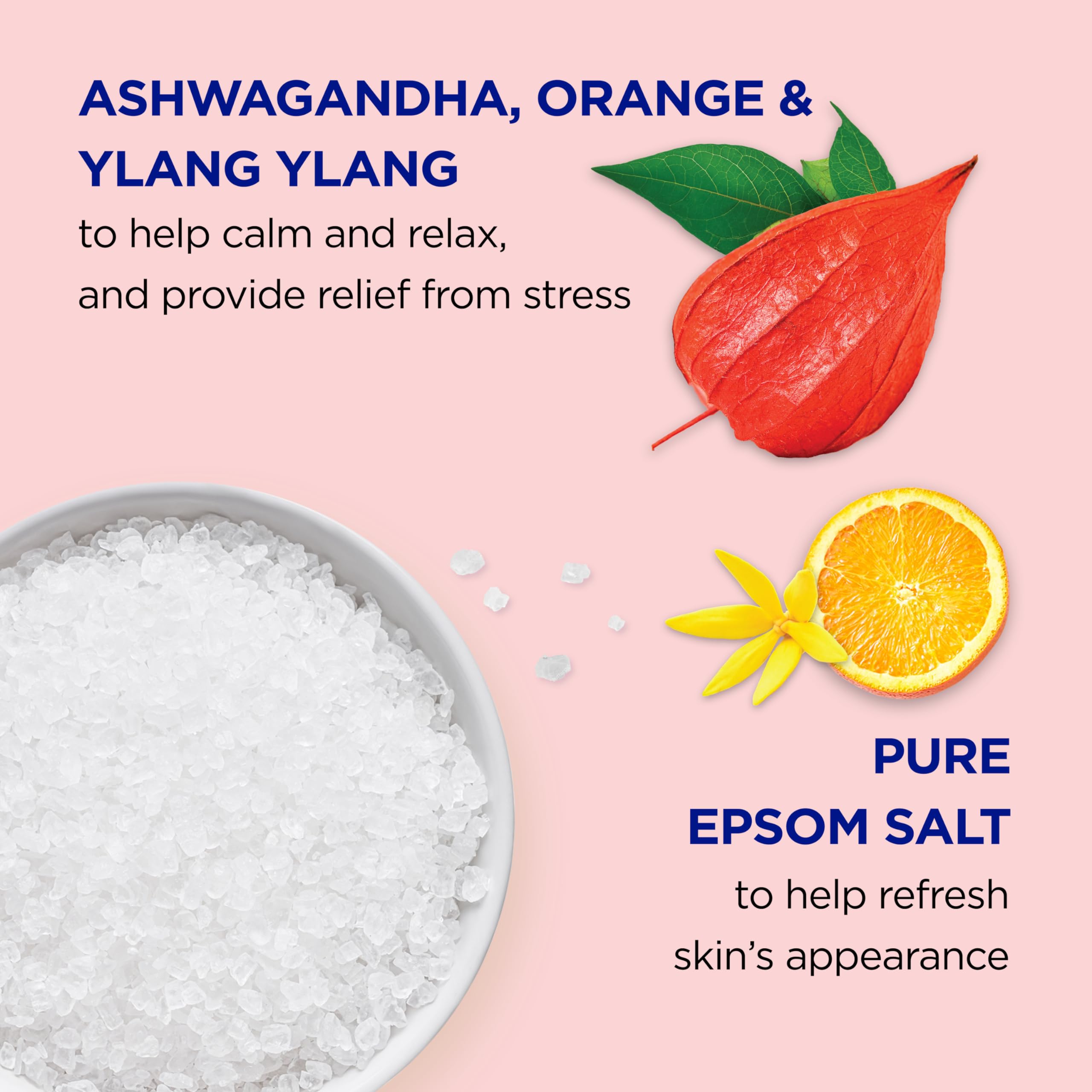 Dr Teal's bath soak in a tub illustrating a 20-minute relaxation