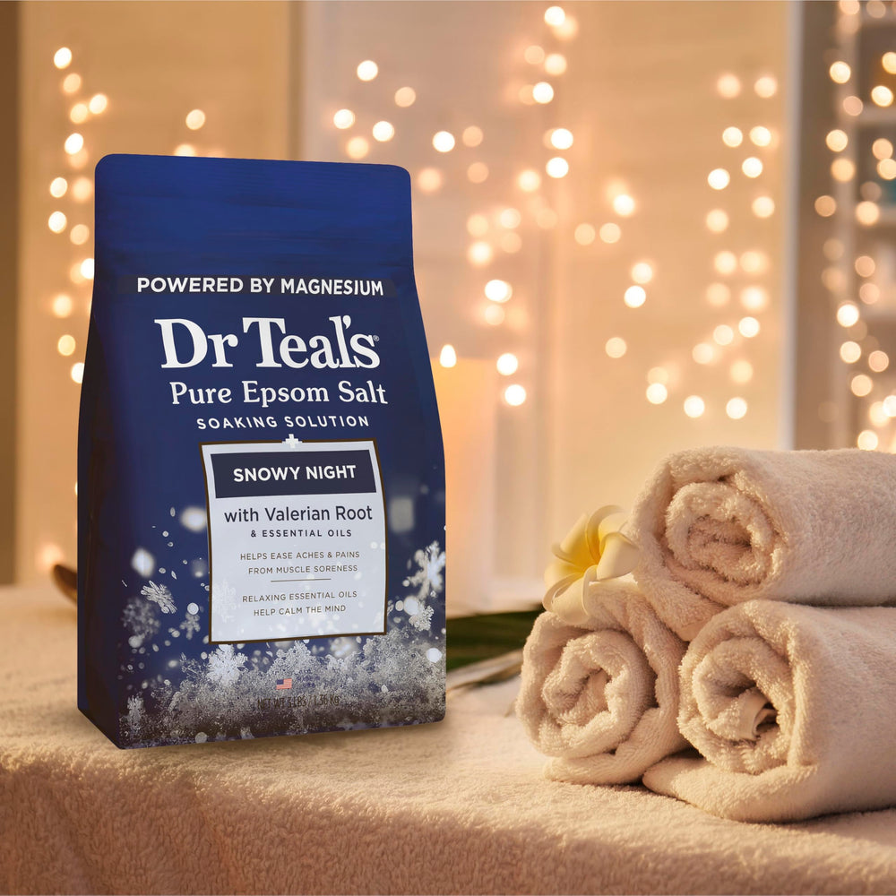 Dr Teal's Snowy Night bath time 20-minute soak.