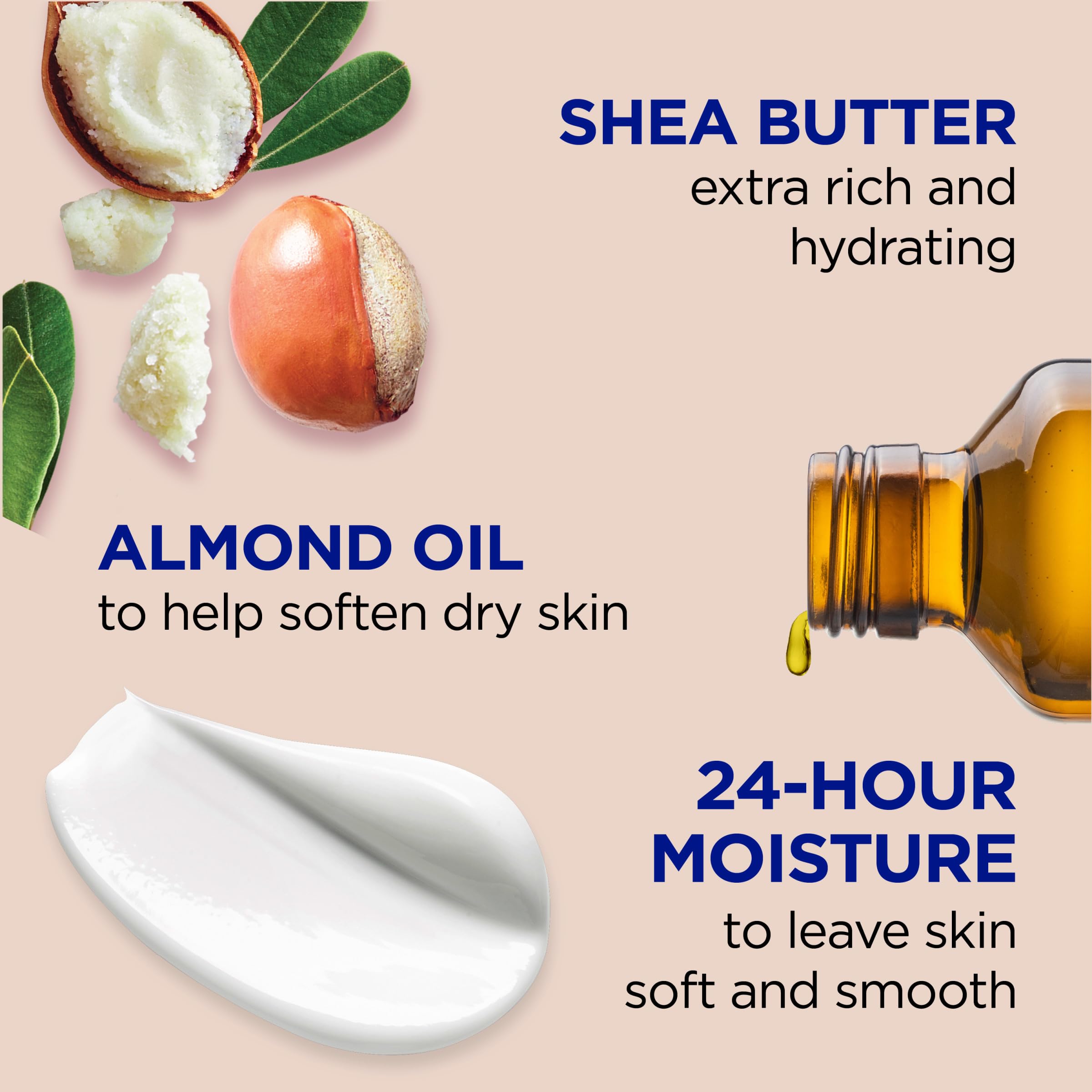 Close-up of lotion absorbed quickly into the skin for hydration.
