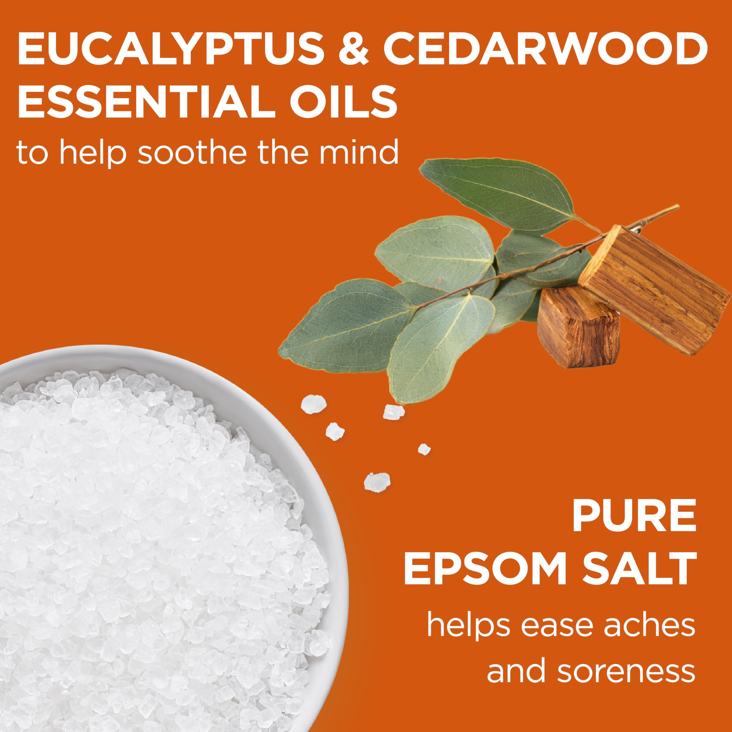 Dr Teal's Cozy Fireside Epsom Salt in bath promoting relaxation.