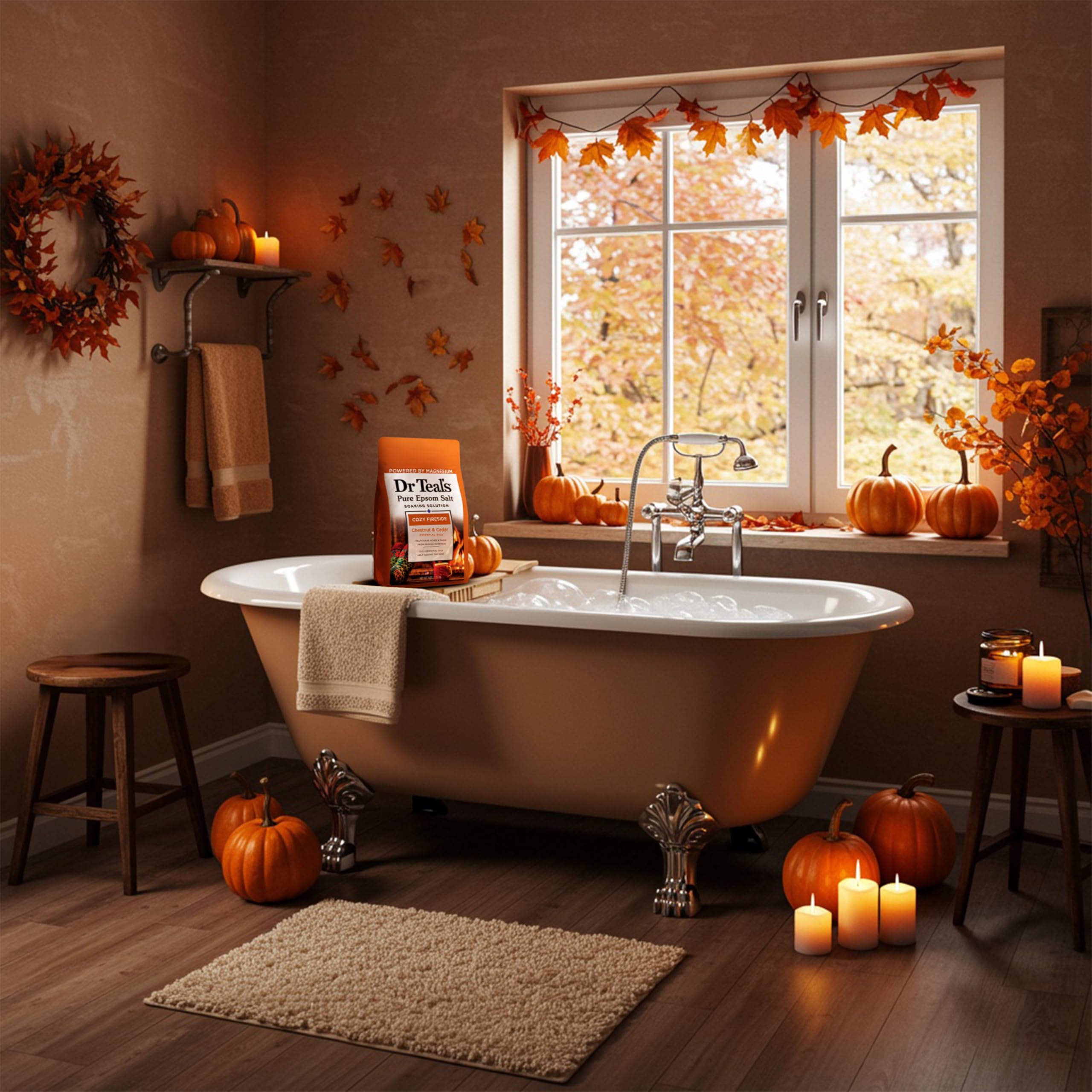 Dr Teal's Cedar scent offers calming notes during the soak.