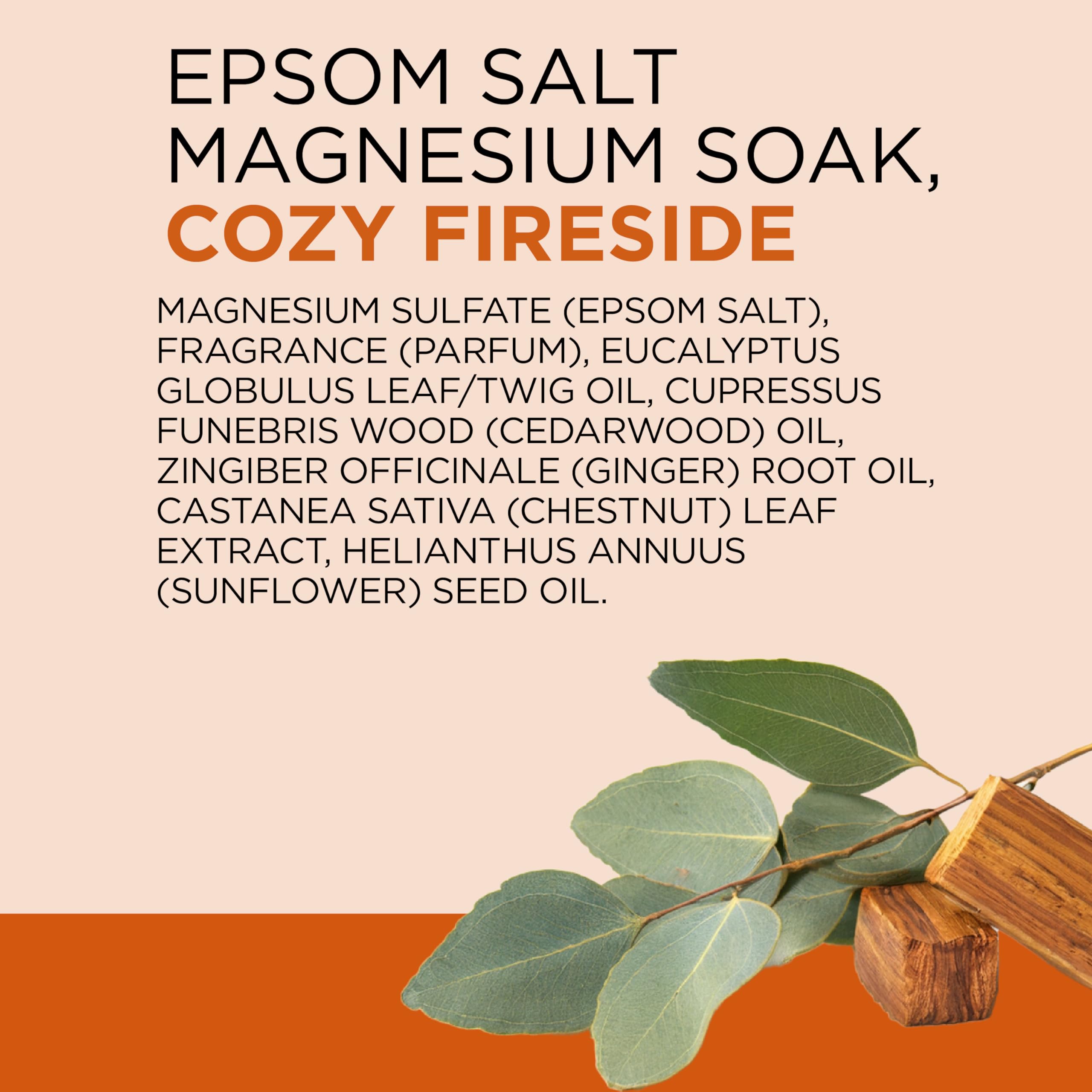 Dr Teal's Cozy Fireside package presented as a gift.