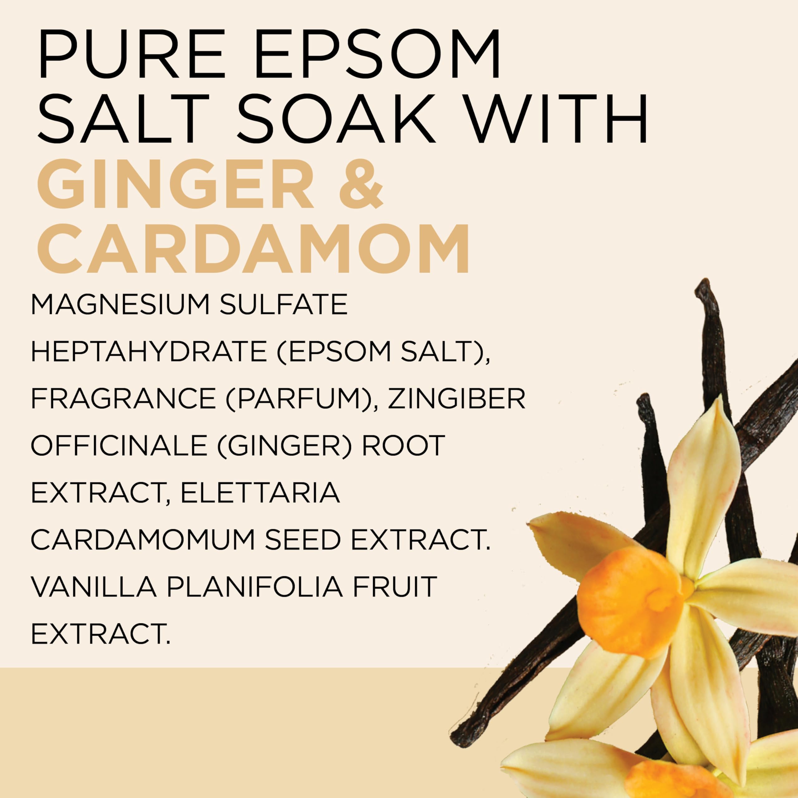Home spa moment with Dr Teal's seasonal Epsom salt.
