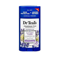 Vanilla Lavender deodorant bottle from Dr Teal's with smooth, easy application.