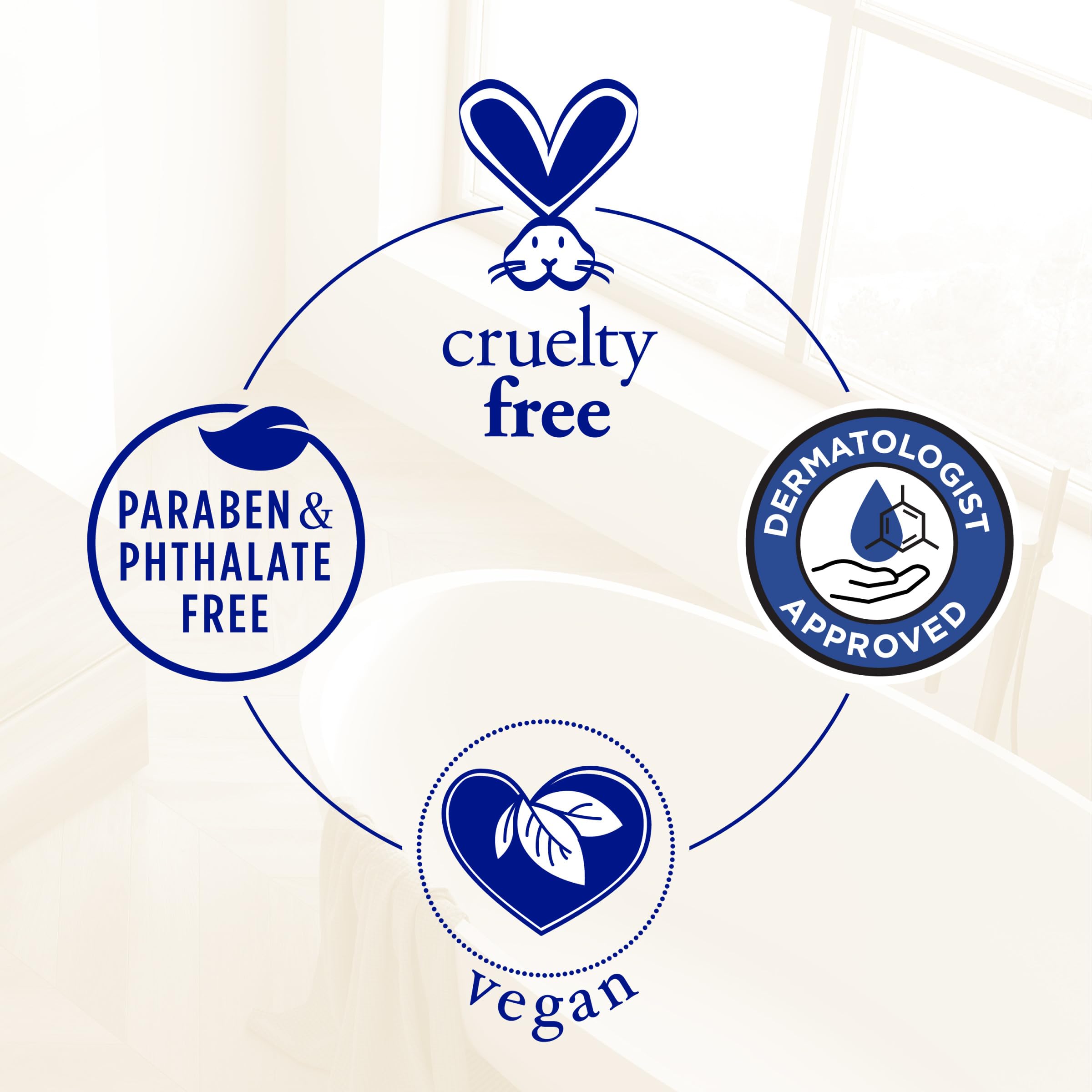 Dermatologist-approved formula with a light scent for sensitive skin.