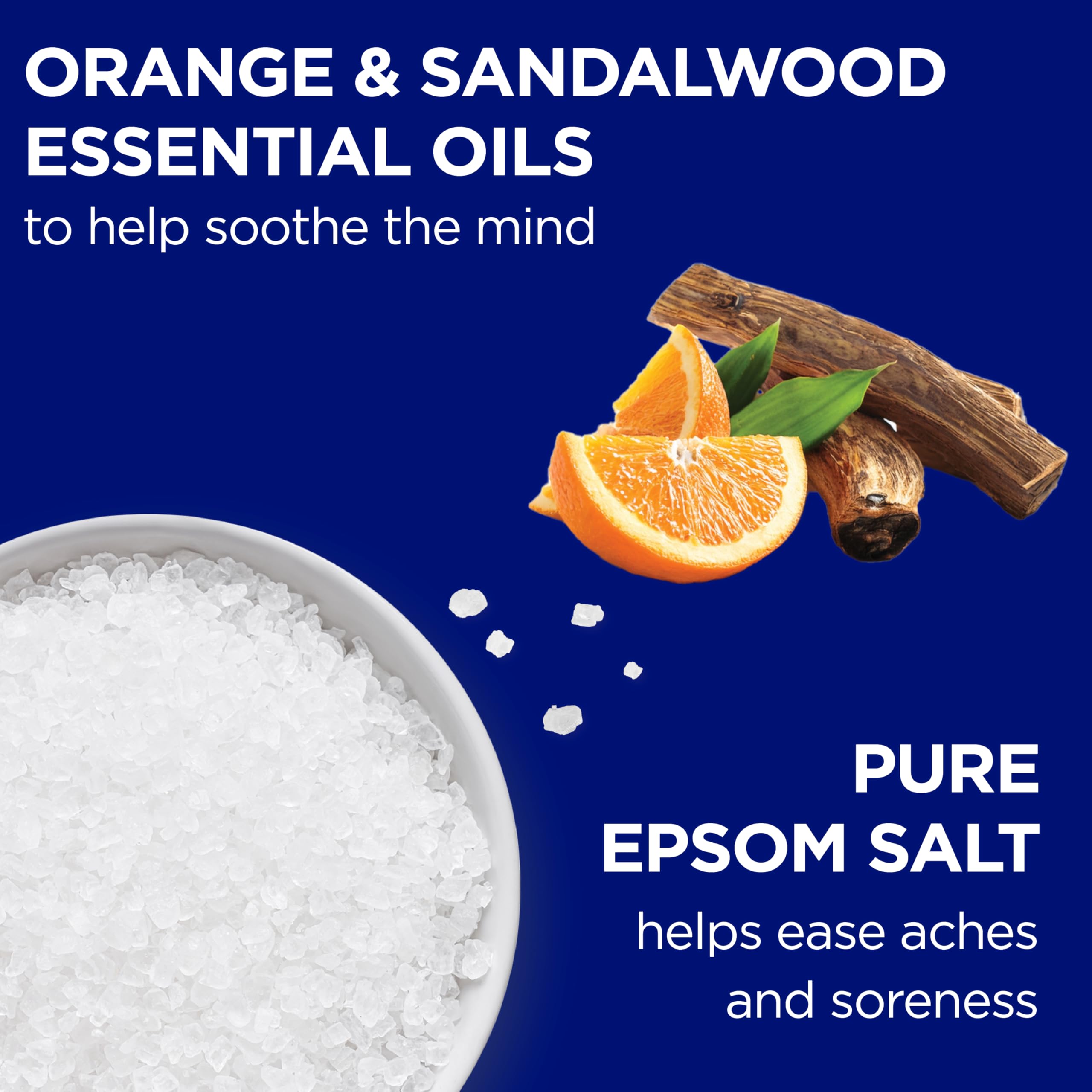 Dr Teal's Epsom Salt magnesium soak pour for muscle relief.