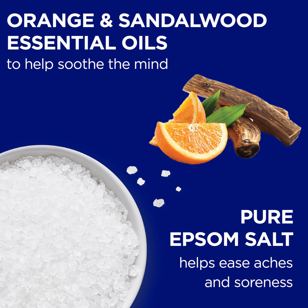 Dr Teal's Epsom Salt magnesium soak pour for muscle relief.