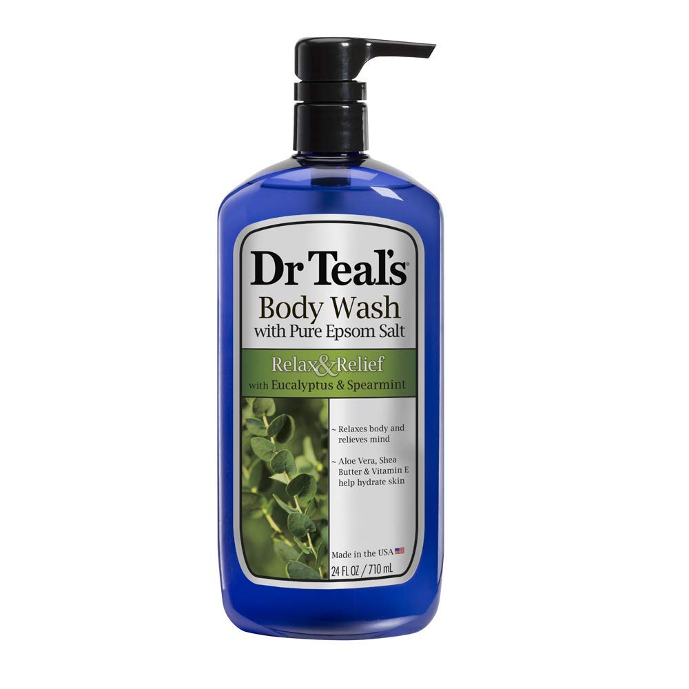 Dr Teal's Eucalyptus and Spearmint gift set packaging image with a three-pack for versatile gifting.