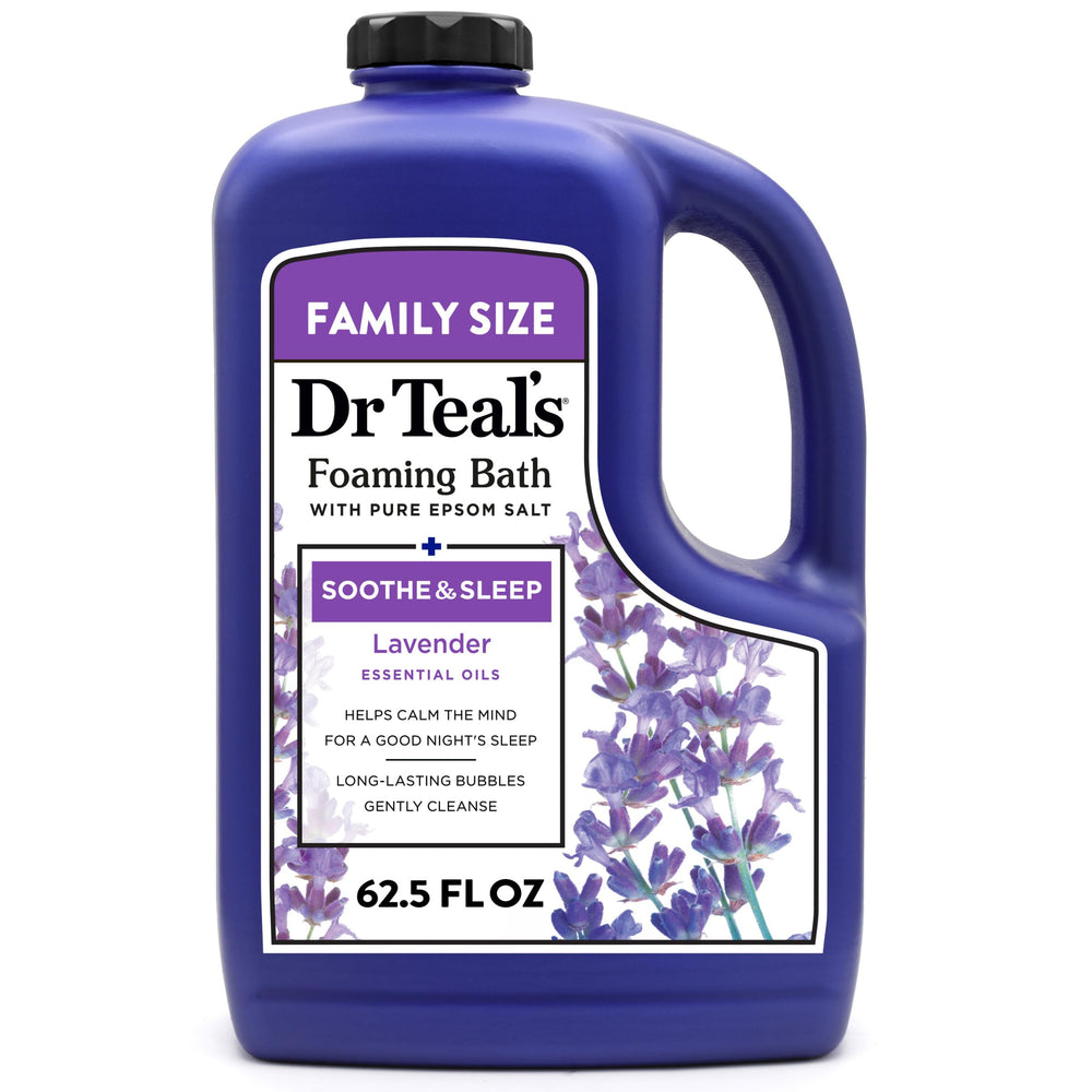 Dr Teal's foaming bath lavender bubbles for a relaxing soak