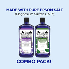 Dr Teal's lavender-eucalyptus bubbles for a soothing soak.