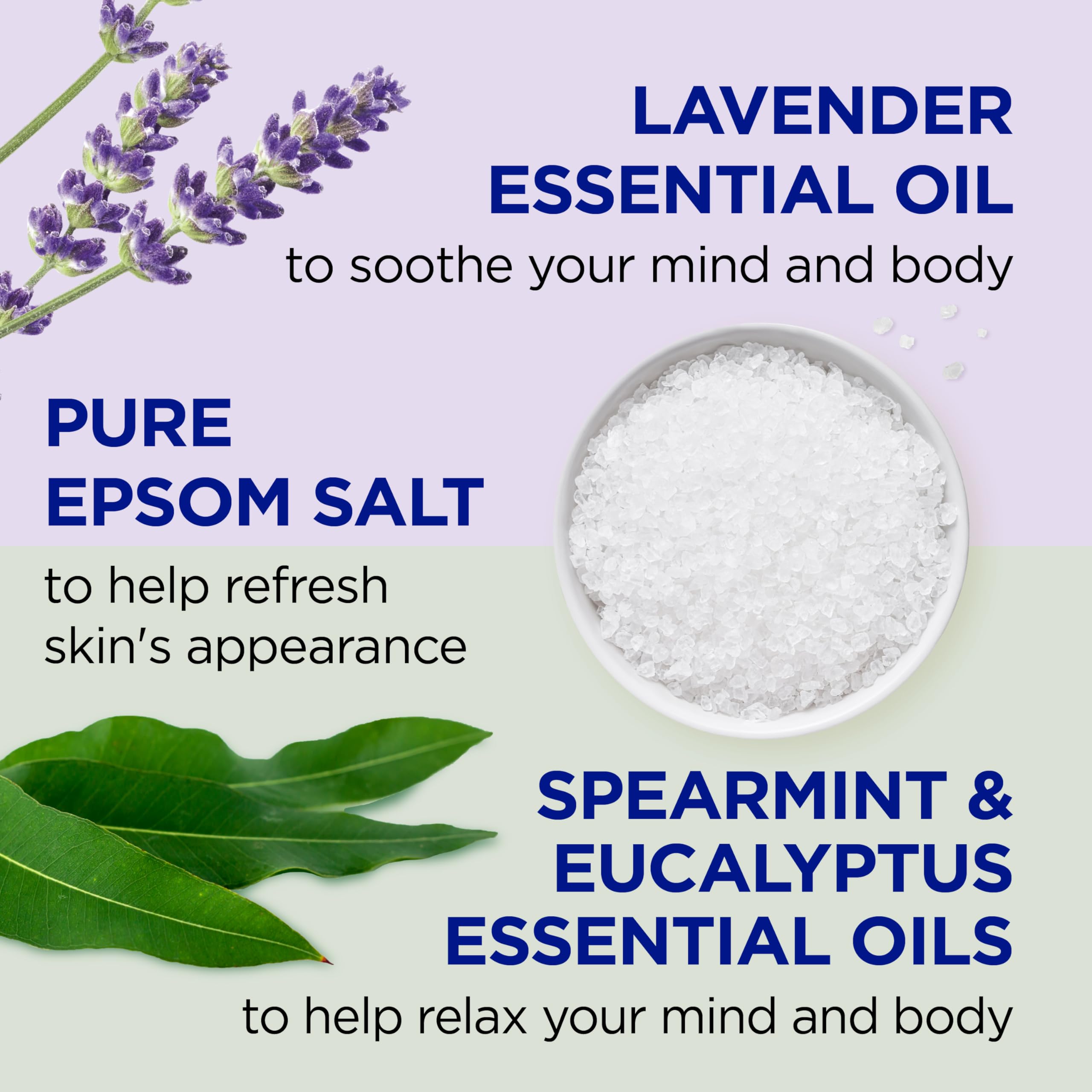 Dr Teal's lavender-eucalyptus closeup shows gentle cleansing bubbles.