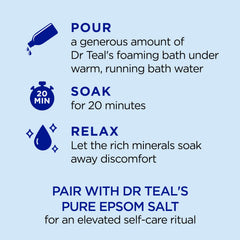 Dr Teal's lavender sleep blend bottle evokes soothing bedtime relaxation.