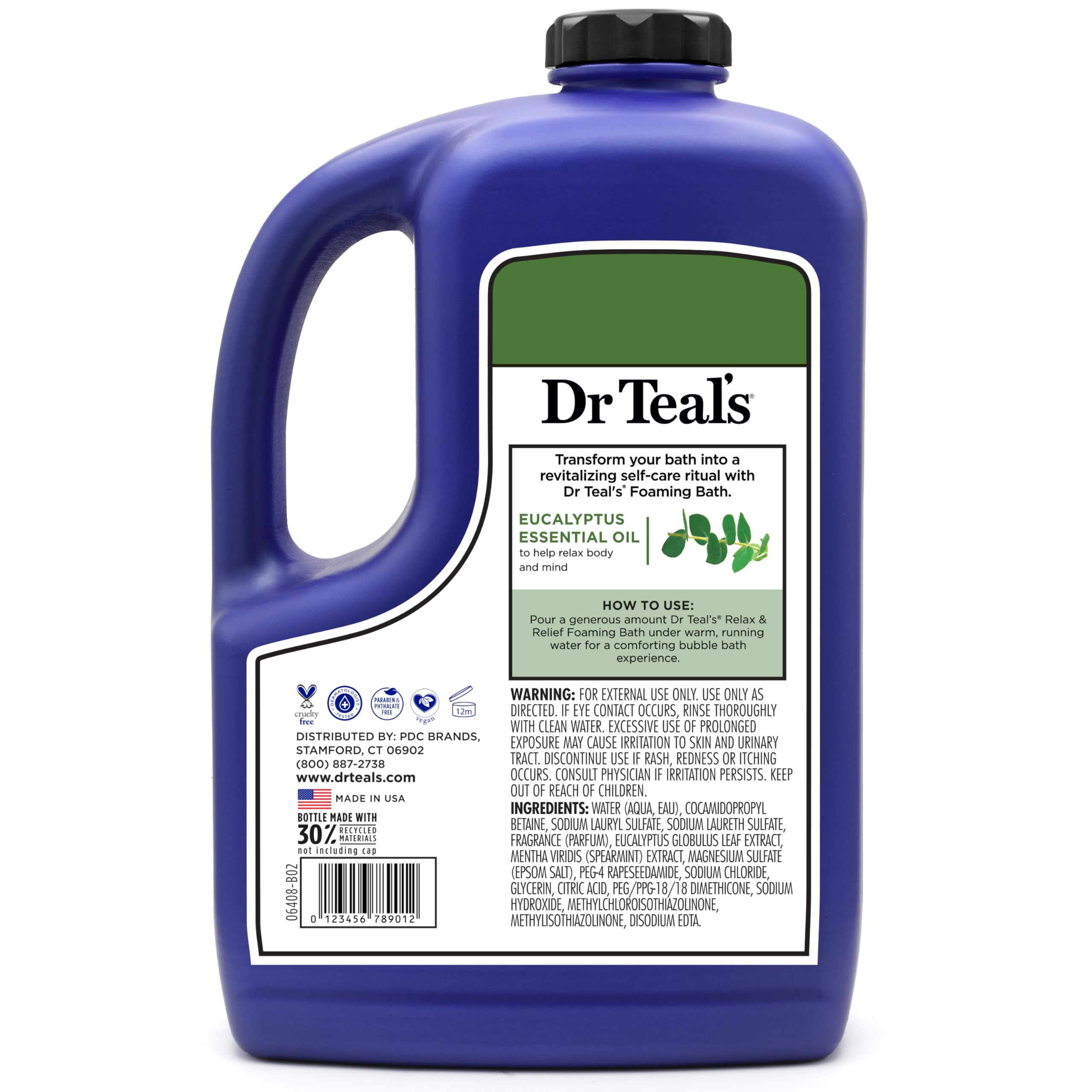 Magnesium sulfate ingredient visual with Dr Teal's packaging.