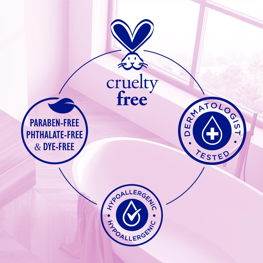 Calming elderberry scent supports a peaceful bedtime bath routine