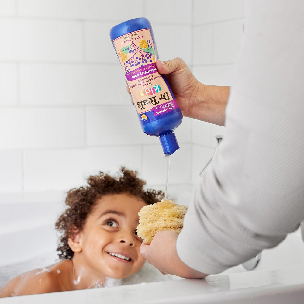 Dr Teal's hypoallergenic formula supports gentle cleansing for sensitive skin