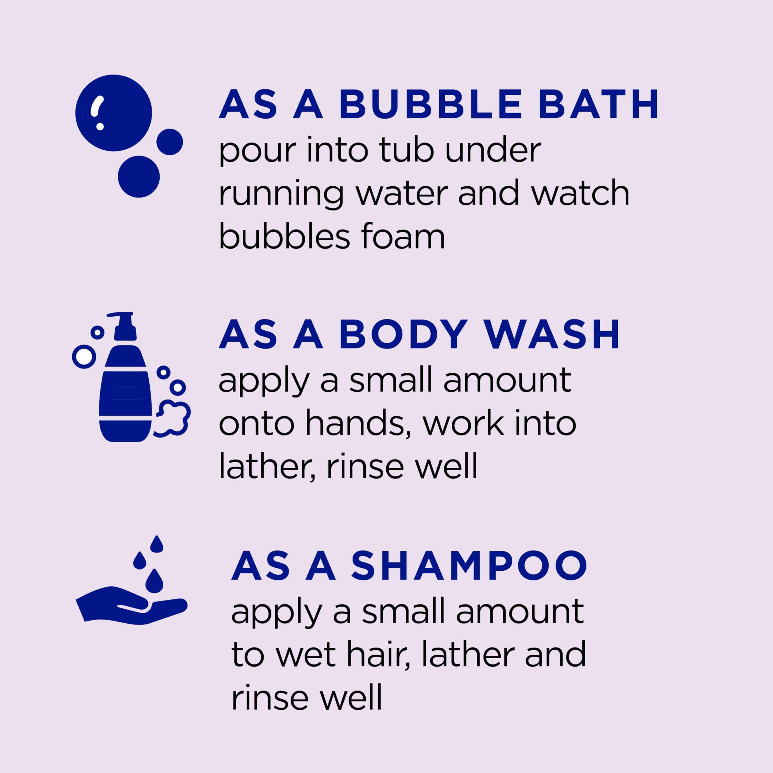 Dr Teal's Kids 3-in-1 Sleep Bath melatonin blend promotes wind-down.