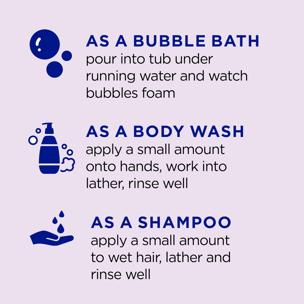 Dr Teal's Kids 3-in-1 Sleep Bath melatonin blend promotes wind-down.