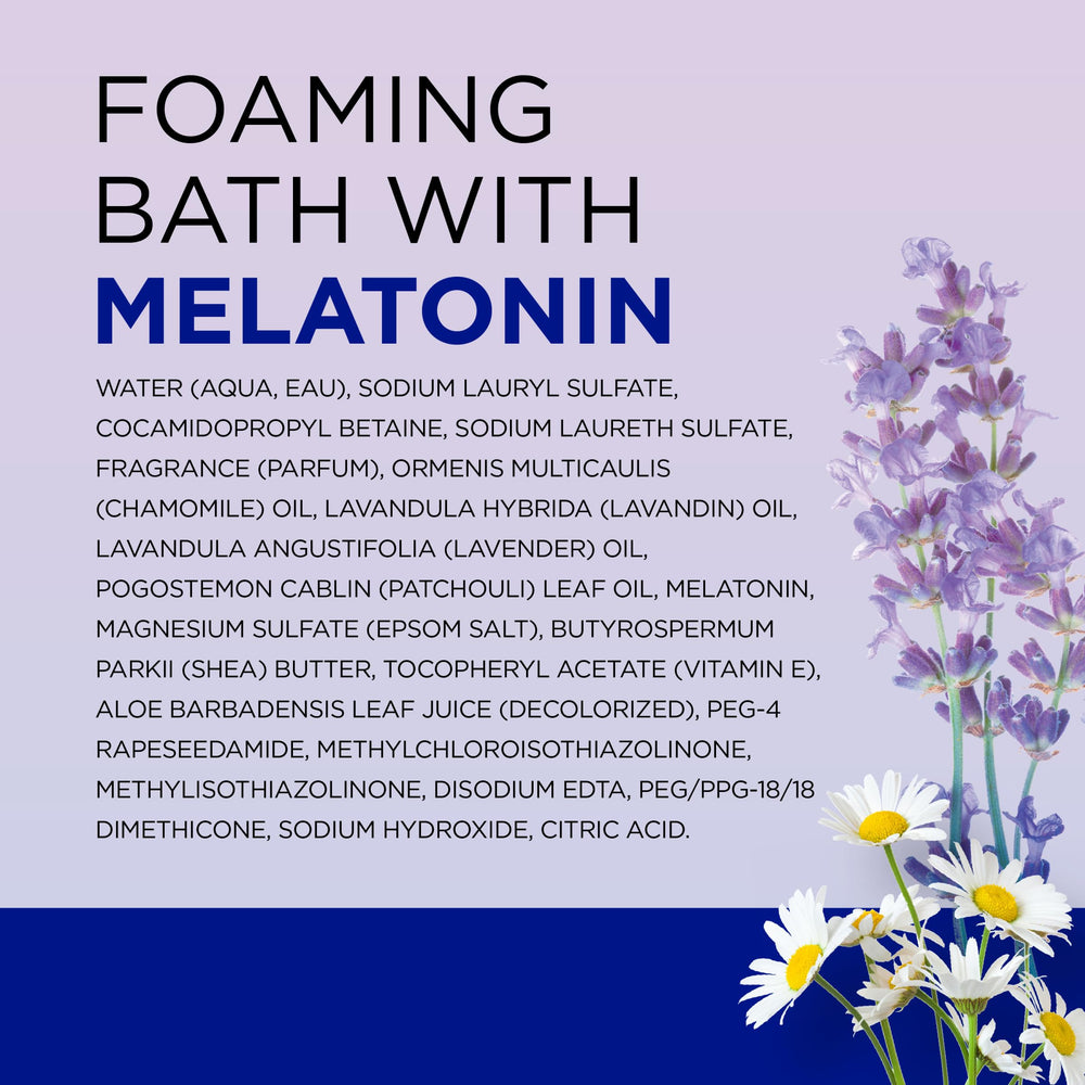 A long-lasting foaming bath creates a comforting unwind moment.