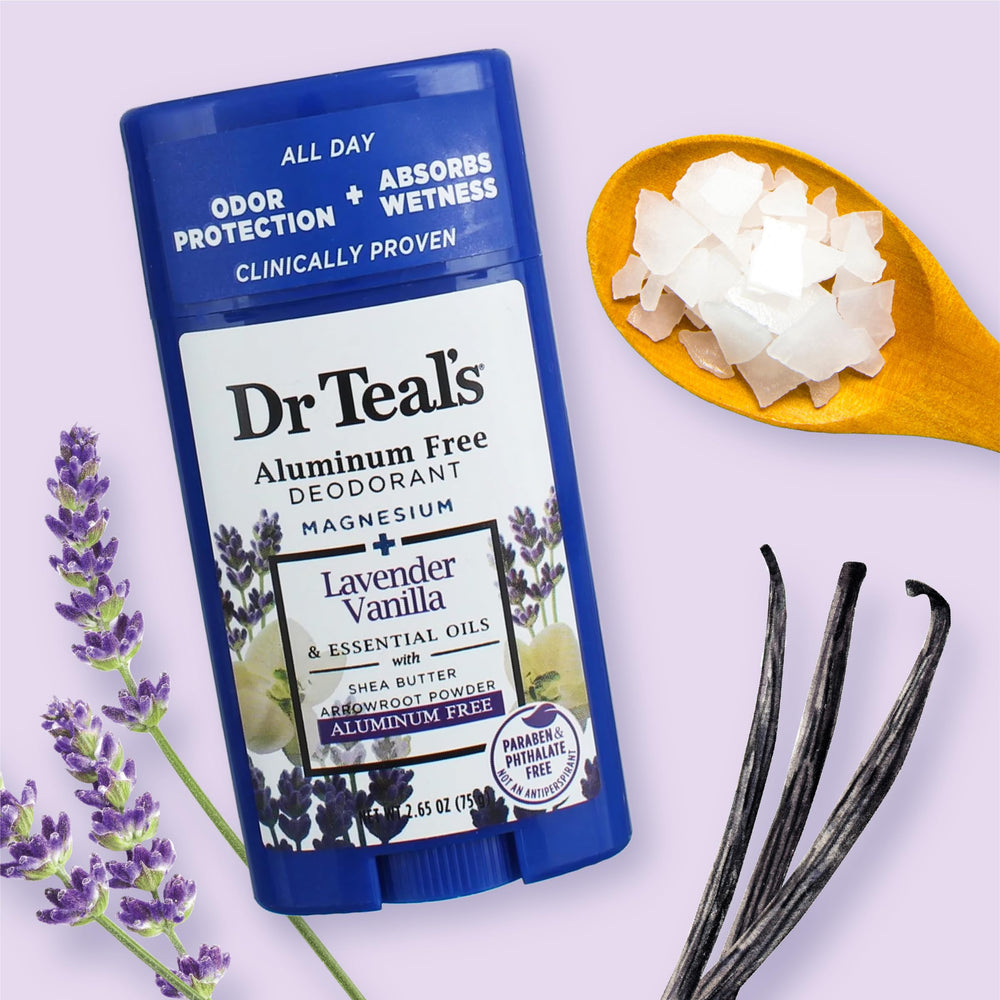 Dr Teal's magnesium deodorizer supports odor control throughout the day
