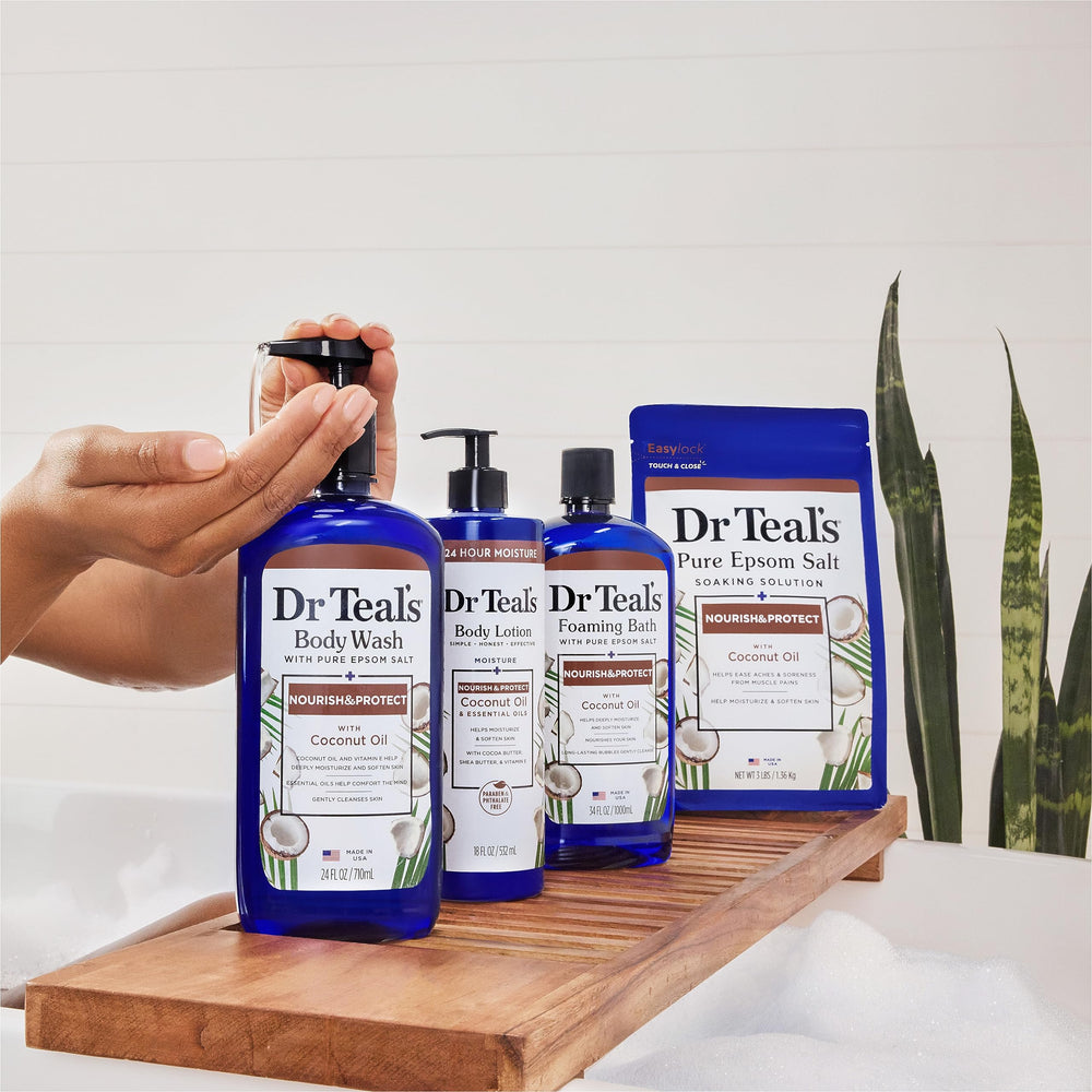 Dr Teal's no harsh ingredients label supports gentle daily use.