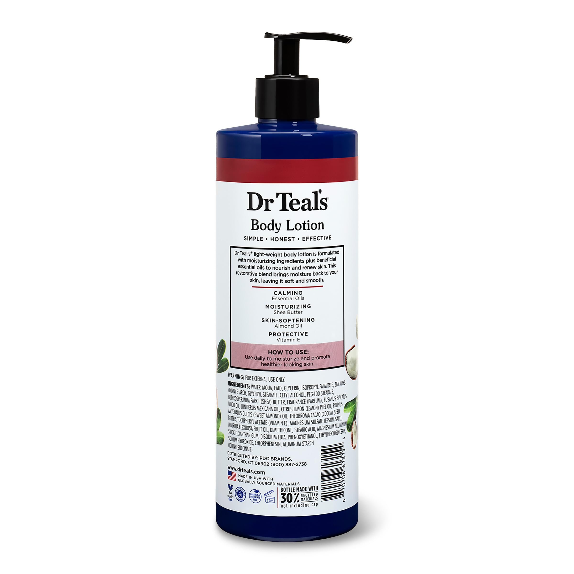 Value-packed three-bottle set of Dr Teal's body lotion.