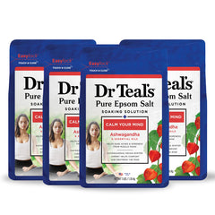 Dr Teal's Pure Epsom Salt Ashwagandha jar for calming soak